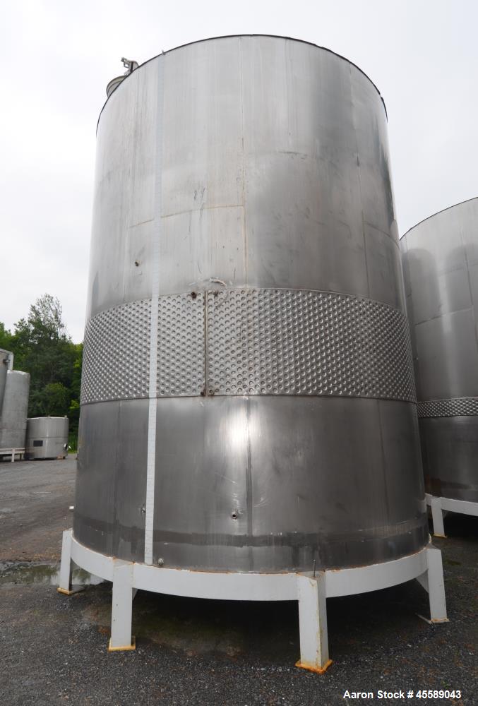 Used 16000 Gallon Douglas Brothers 304 Stainless Steel Vertical Tank