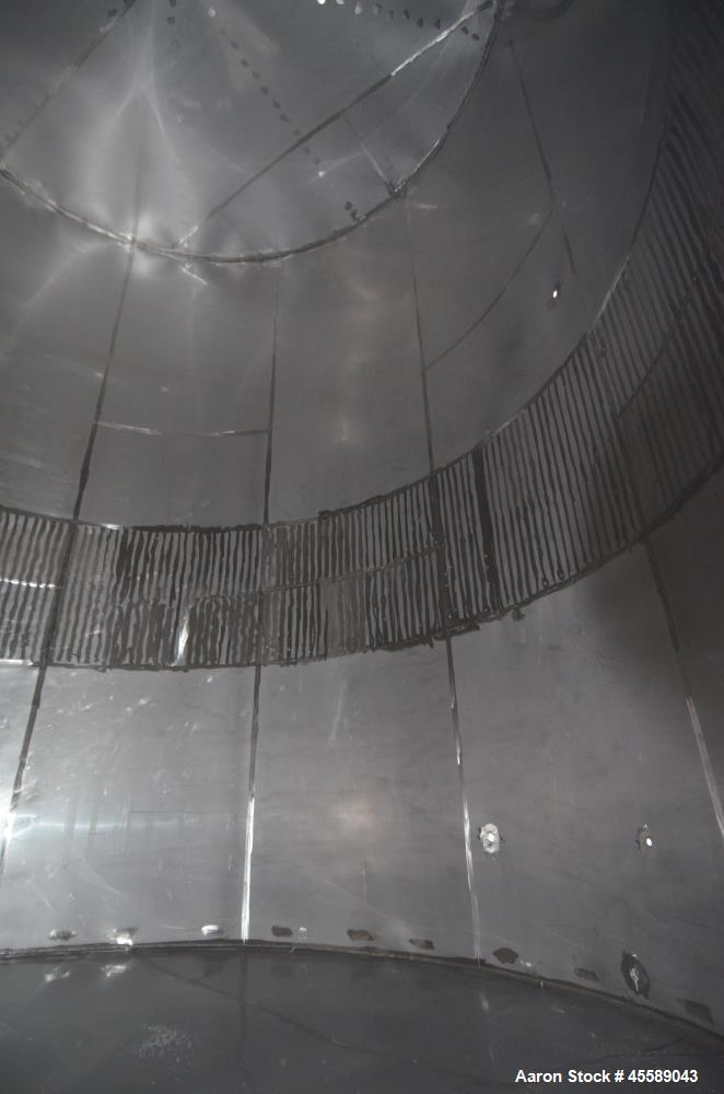 Used 16000 Gallon Douglas Brothers 304 Stainless Steel Vertical Tank