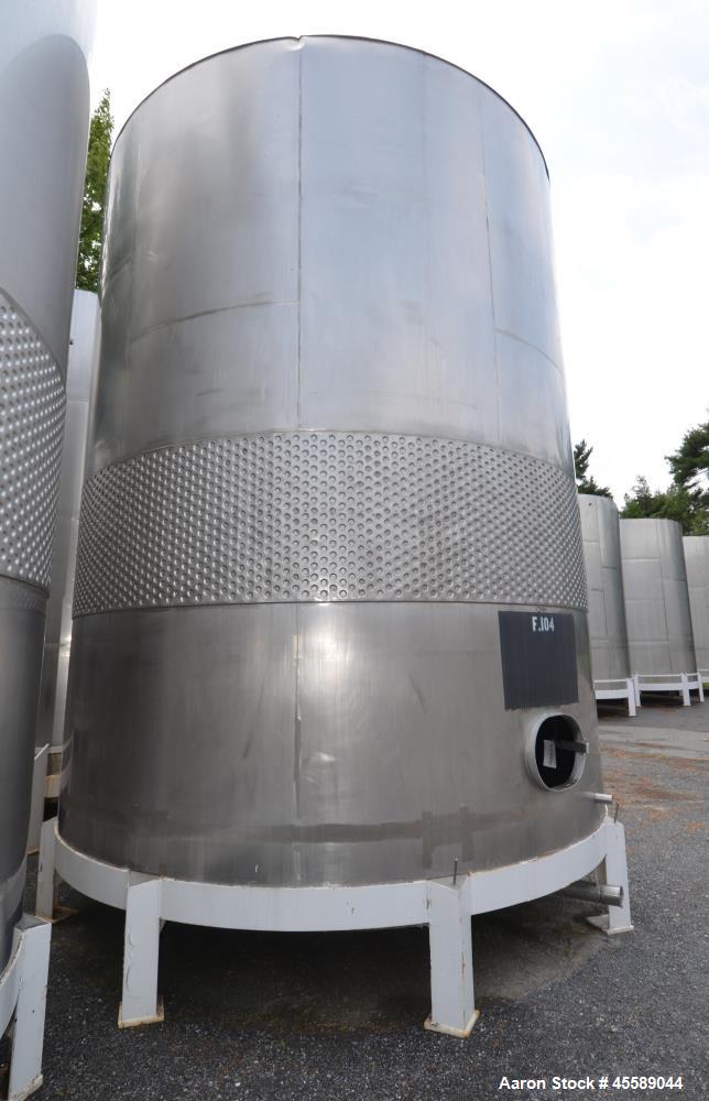 Used 16000 Gallon Douglas Brothers 304 Stainless Steel Vertical Tank