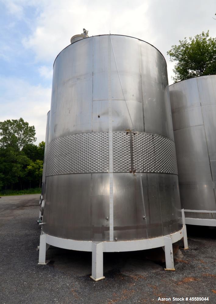 Used 16000 Gallon Douglas Brothers 304 Stainless Steel Vertical Tank