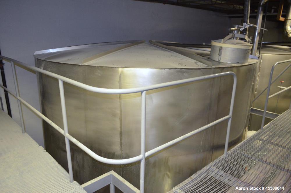 Used 16000 Gallon Douglas Brothers 304 Stainless Steel Vertical Tank