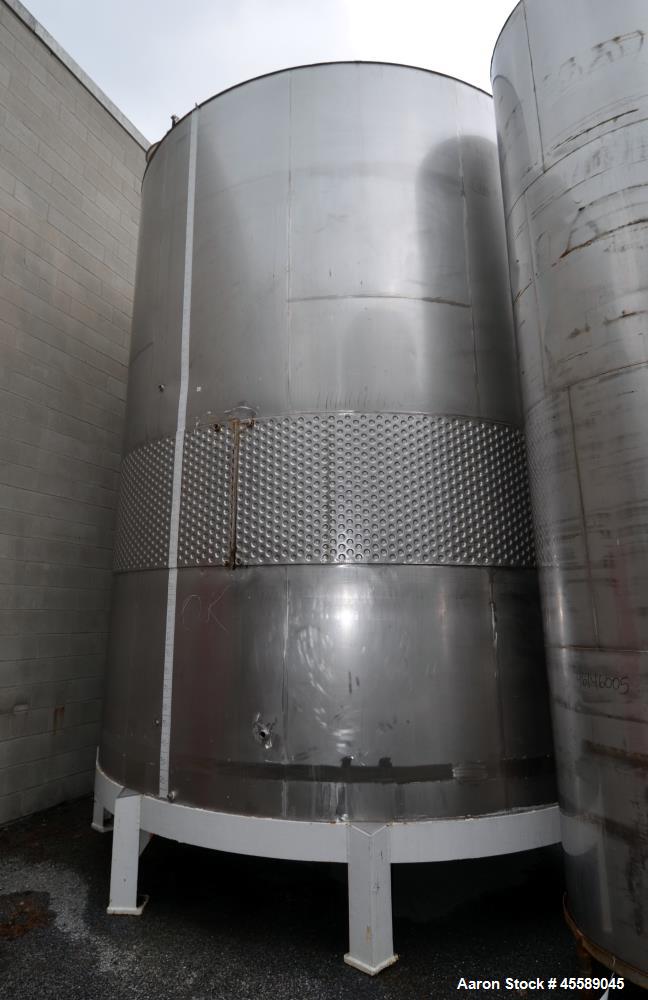 Used 16000 Gallon Douglas Brothers 304 Stainless Steel Vertical Tank