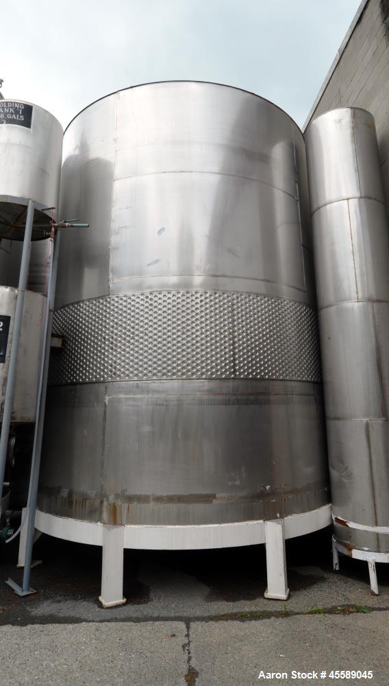 Used 16000 Gallon Douglas Brothers 304 Stainless Steel Vertical Tank
