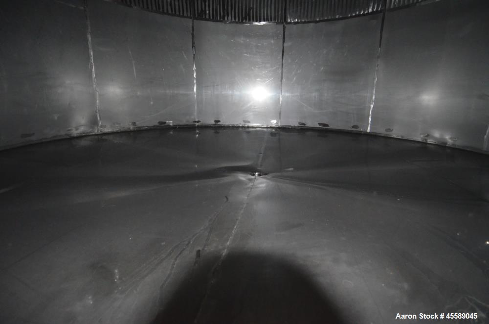 Used 16000 Gallon Douglas Brothers 304 Stainless Steel Vertical Tank