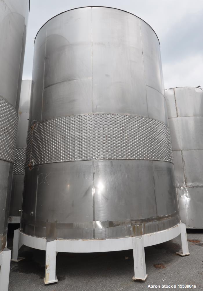 Used 16000 Gallon Douglas Brothers 304 Stainless Steel Vertical Tank