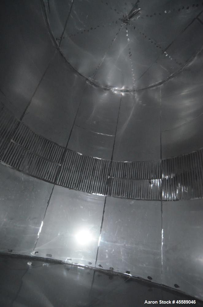 Used 16000 Gallon Douglas Brothers 304 Stainless Steel Vertical Tank