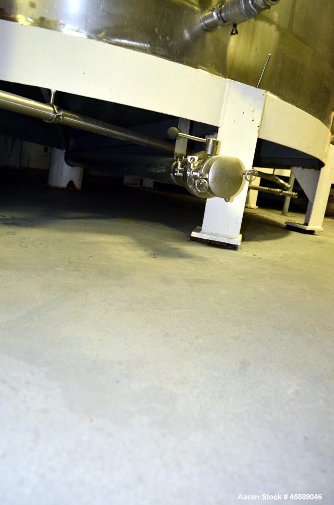 Used 16000 Gallon Douglas Brothers 304 Stainless Steel Vertical Tank