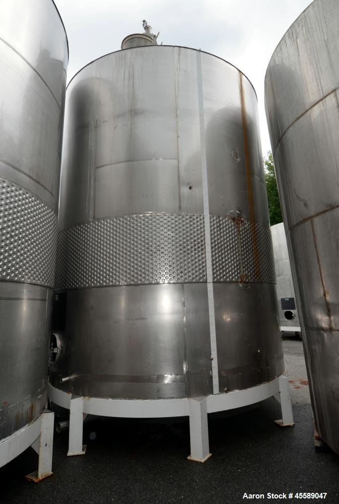 Used 16000 Gallon Douglas Brothers 304 Stainless Steel Vertical Tank