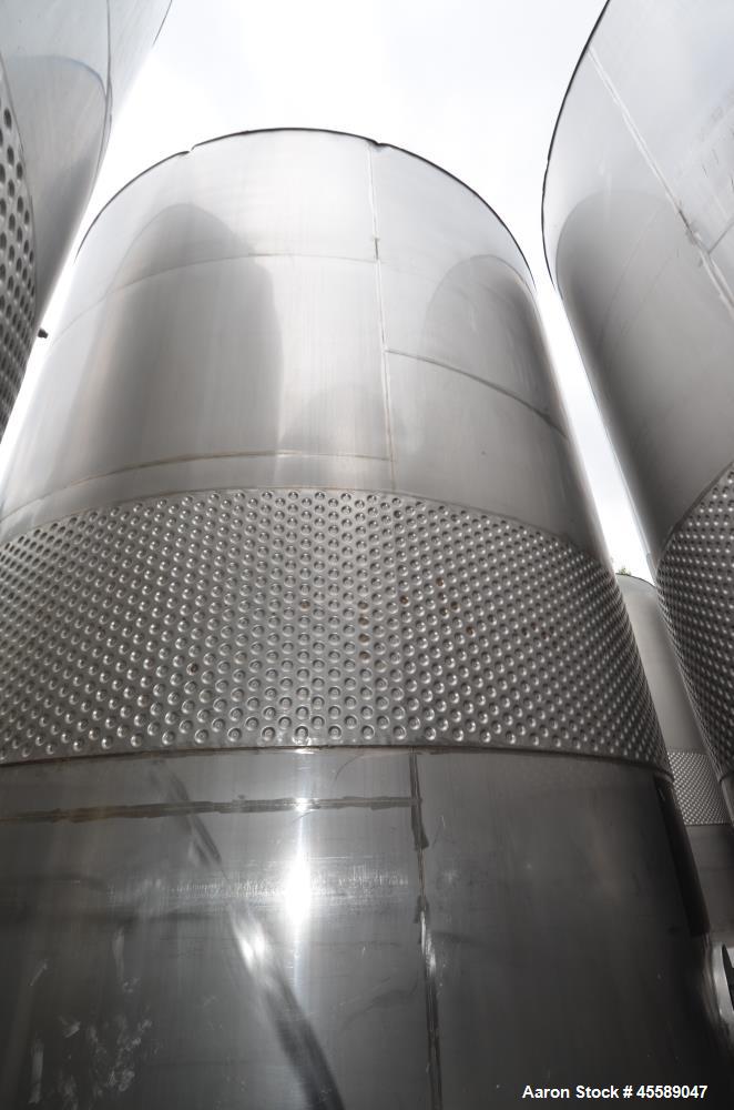 Used 16000 Gallon Douglas Brothers 304 Stainless Steel Vertical Tank