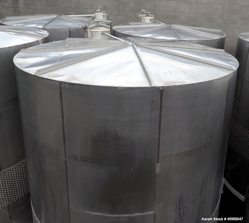 Used 16000 Gallon Douglas Brothers 304 Stainless Steel Vertical Tank