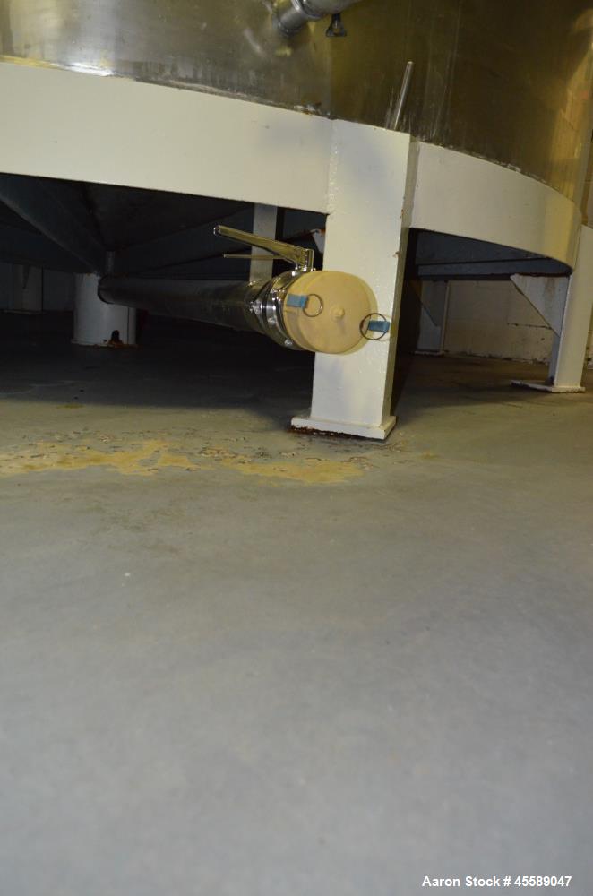 Used 16000 Gallon Douglas Brothers 304 Stainless Steel Vertical Tank