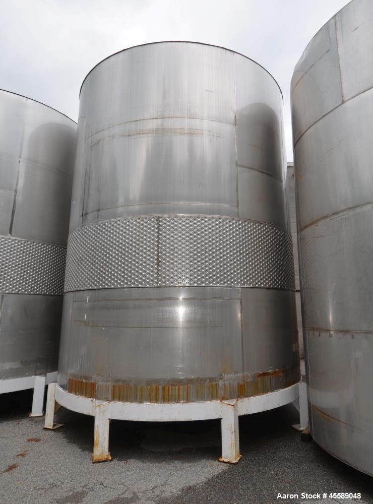 Used 16000 Gallon Douglas Brothers 304 Stainless Steel Vertical Tank