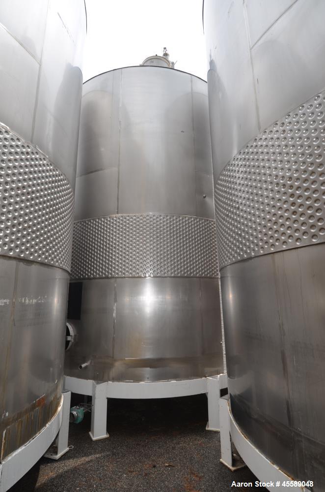Used 16000 Gallon Douglas Brothers 304 Stainless Steel Vertical Tank