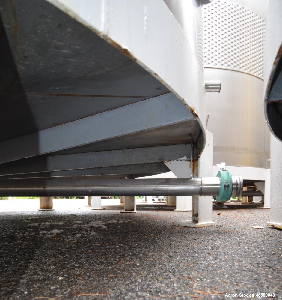 Used 16000 Gallon Douglas Brothers 304 Stainless Steel Vertical Tank