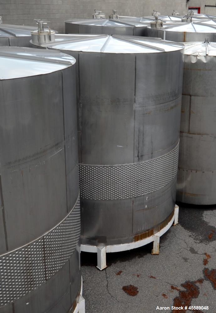 Used 16000 Gallon Douglas Brothers 304 Stainless Steel Vertical Tank
