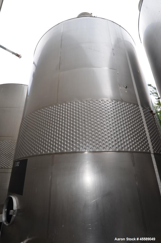 Used 16000 Gallon Douglas Brothers 304 Stainless Steel Vertical Tank