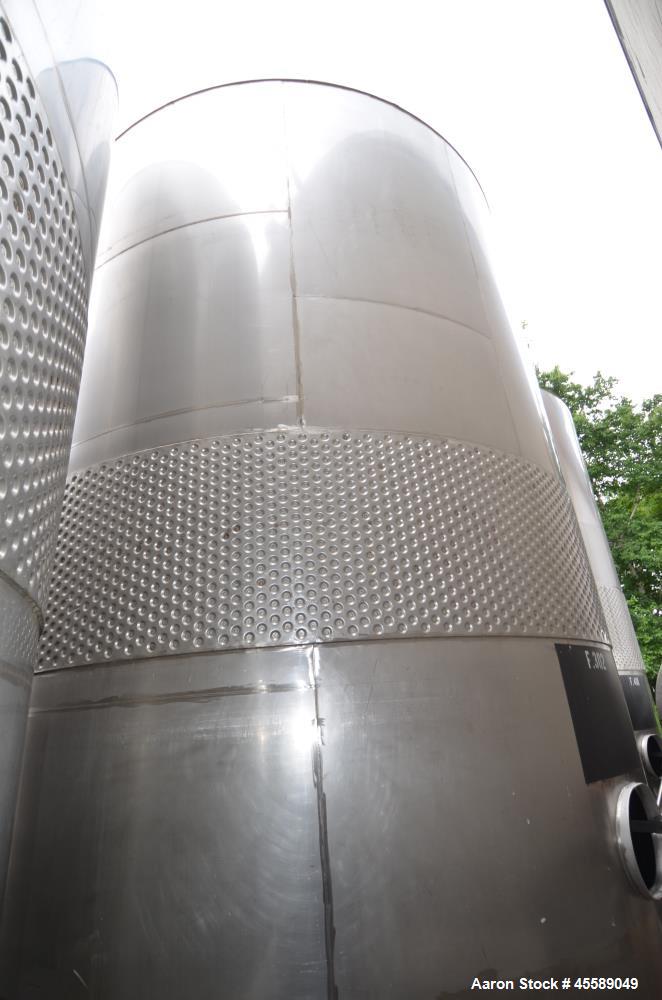 Used 16000 Gallon Douglas Brothers 304 Stainless Steel Vertical Tank