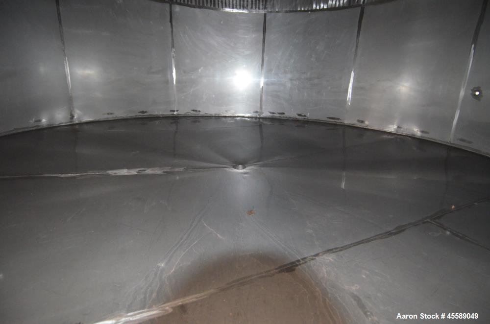 Used 16000 Gallon Douglas Brothers 304 Stainless Steel Vertical Tank