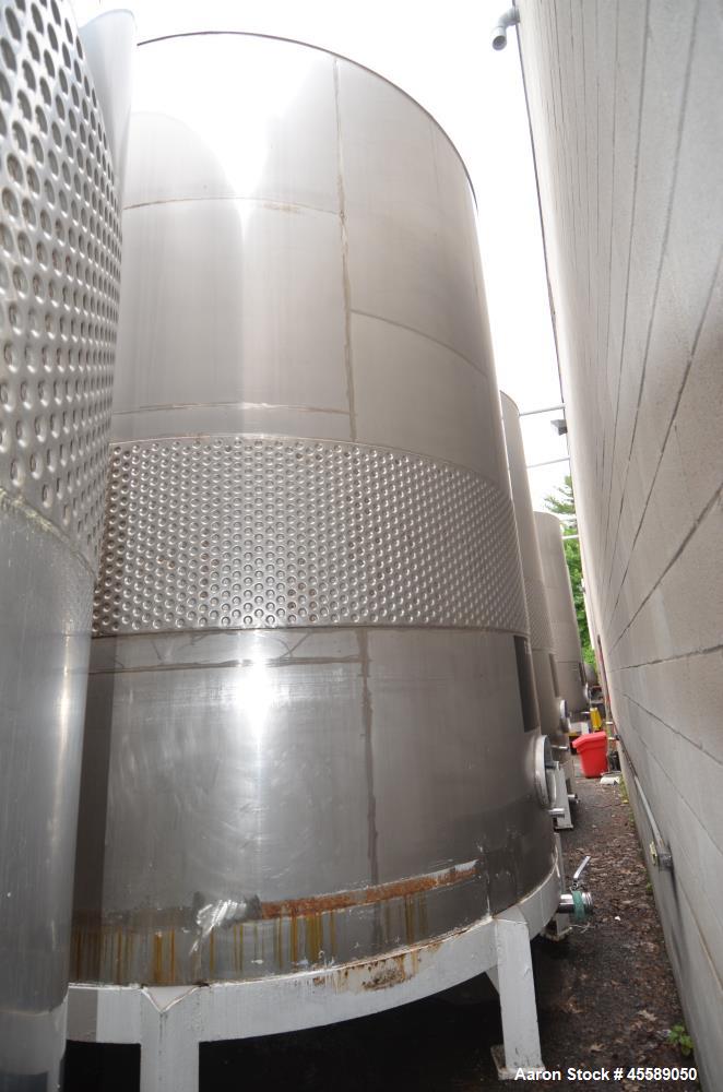 Used 16000 Gallon Douglas Brothers 304 Stainless Steel Vertical Tank