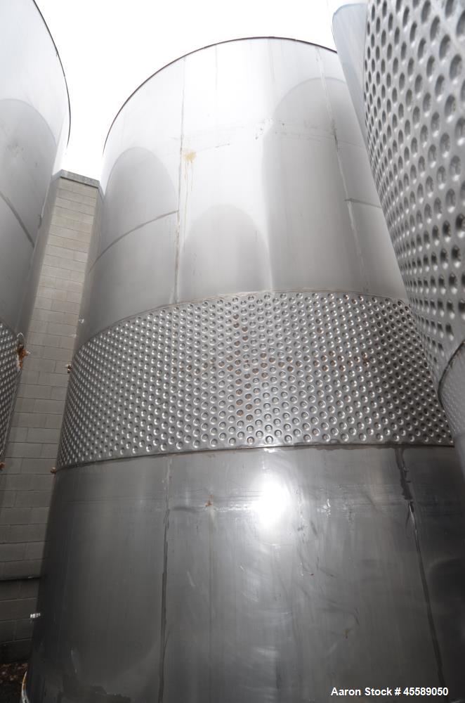 Used 16000 Gallon Douglas Brothers 304 Stainless Steel Vertical Tank