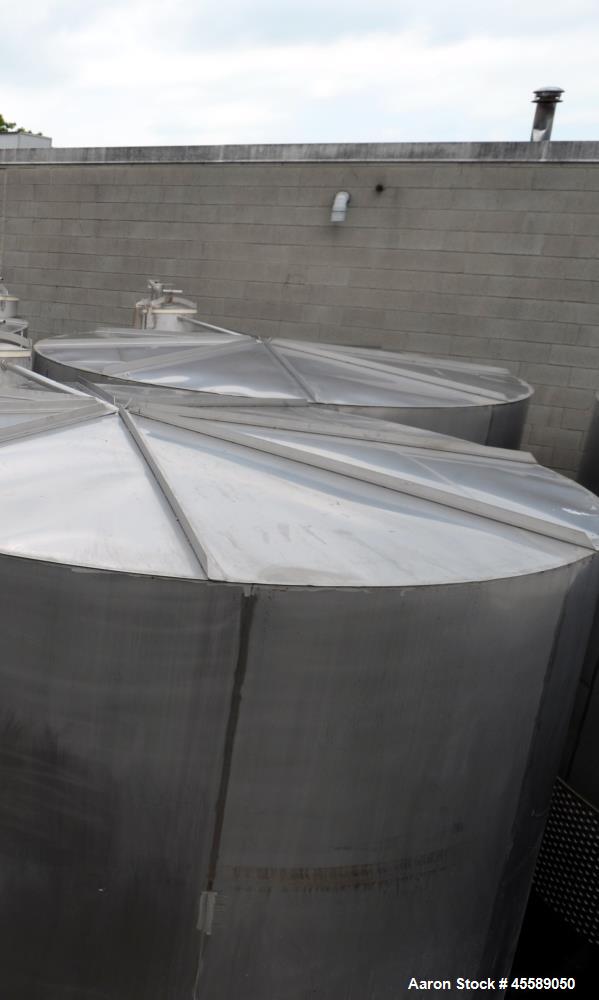 Used 16000 Gallon Douglas Brothers 304 Stainless Steel Vertical Tank