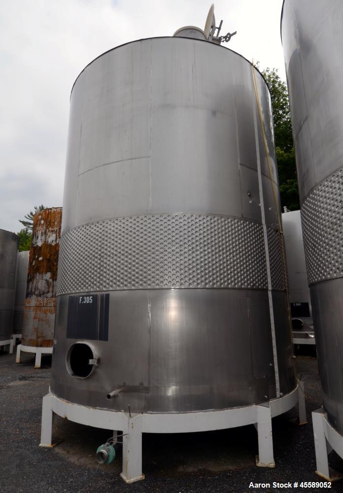 Used 16000 Gallon Douglas Brothers 304 Stainless Steel Vertical Tank