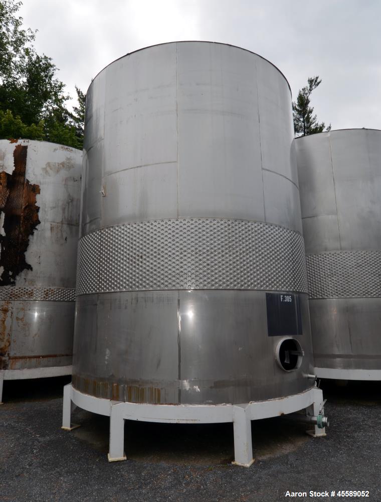 Used 16000 Gallon Douglas Brothers 304 Stainless Steel Vertical Tank