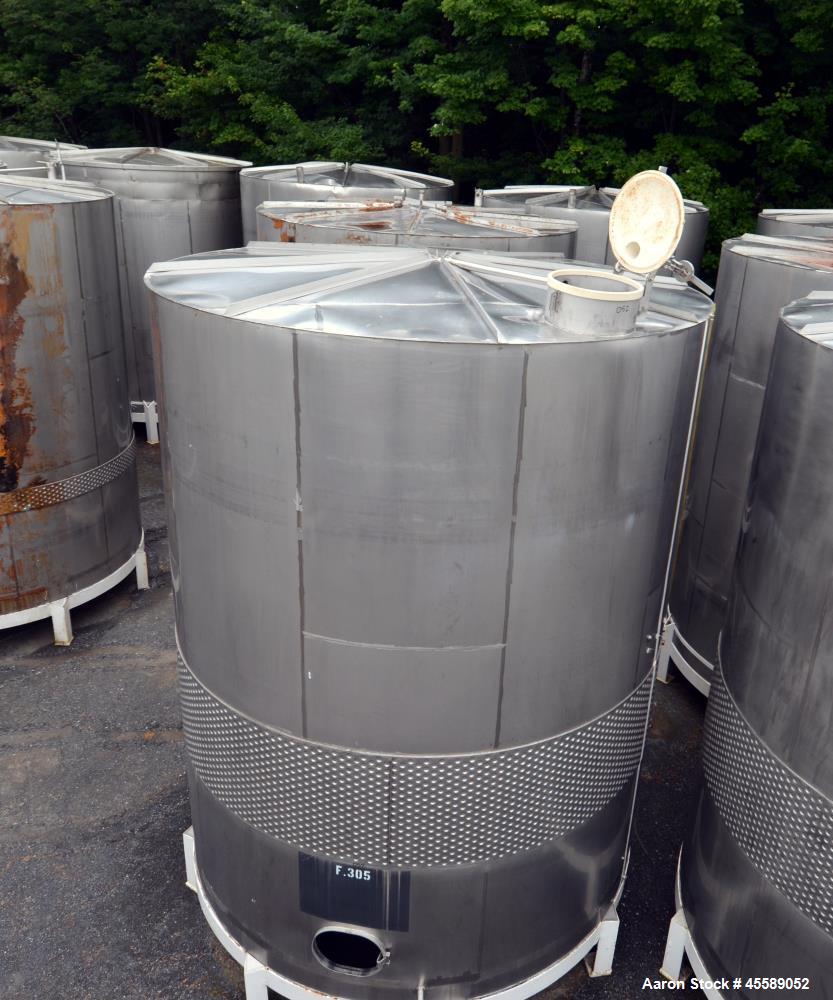 Used 16000 Gallon Douglas Brothers 304 Stainless Steel Vertical Tank