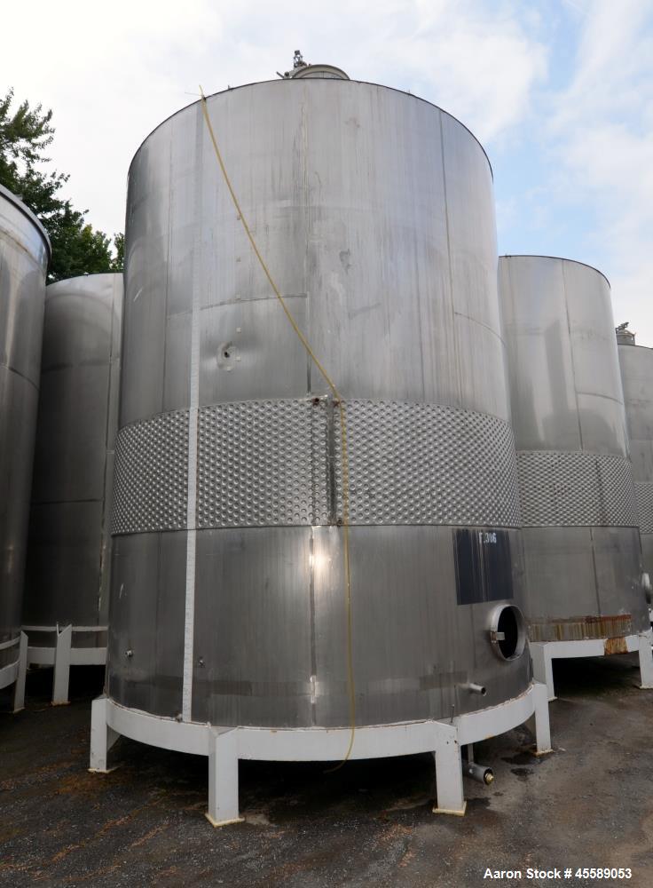 Used 16000 Gallon Douglas Brothers 304 Stainless Steel Vertical Tank