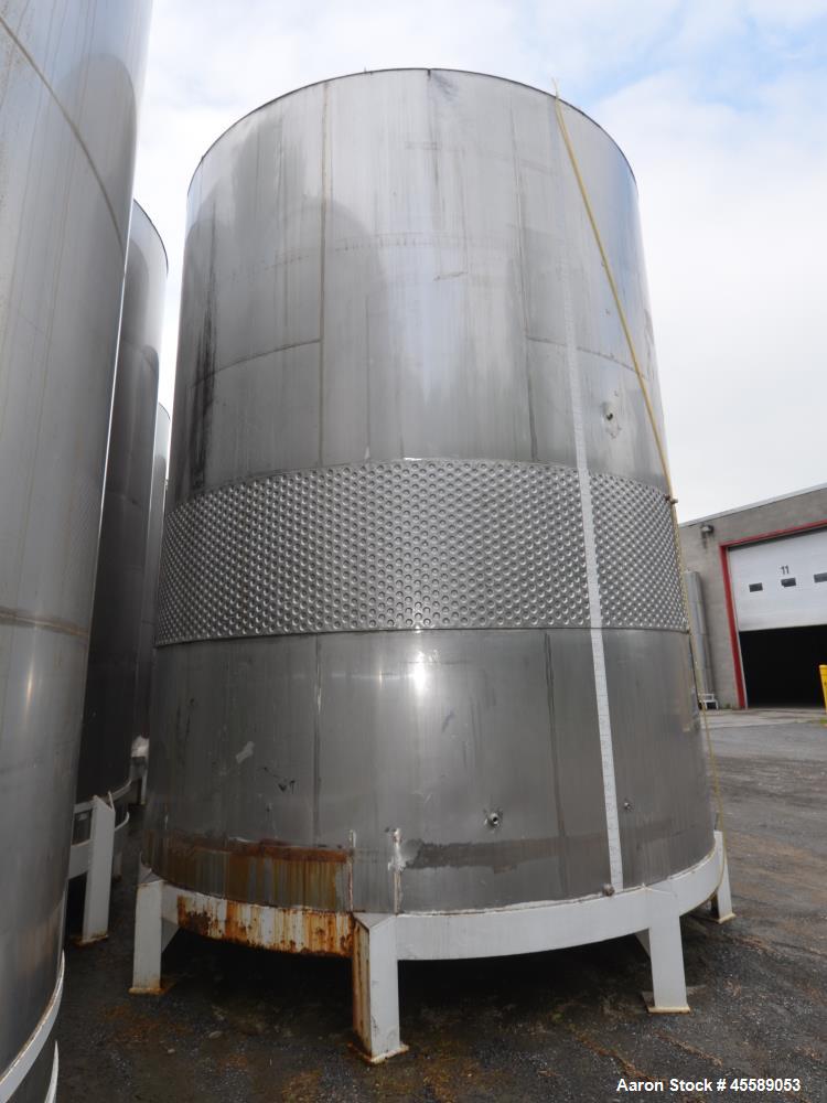Used 16000 Gallon Douglas Brothers 304 Stainless Steel Vertical Tank