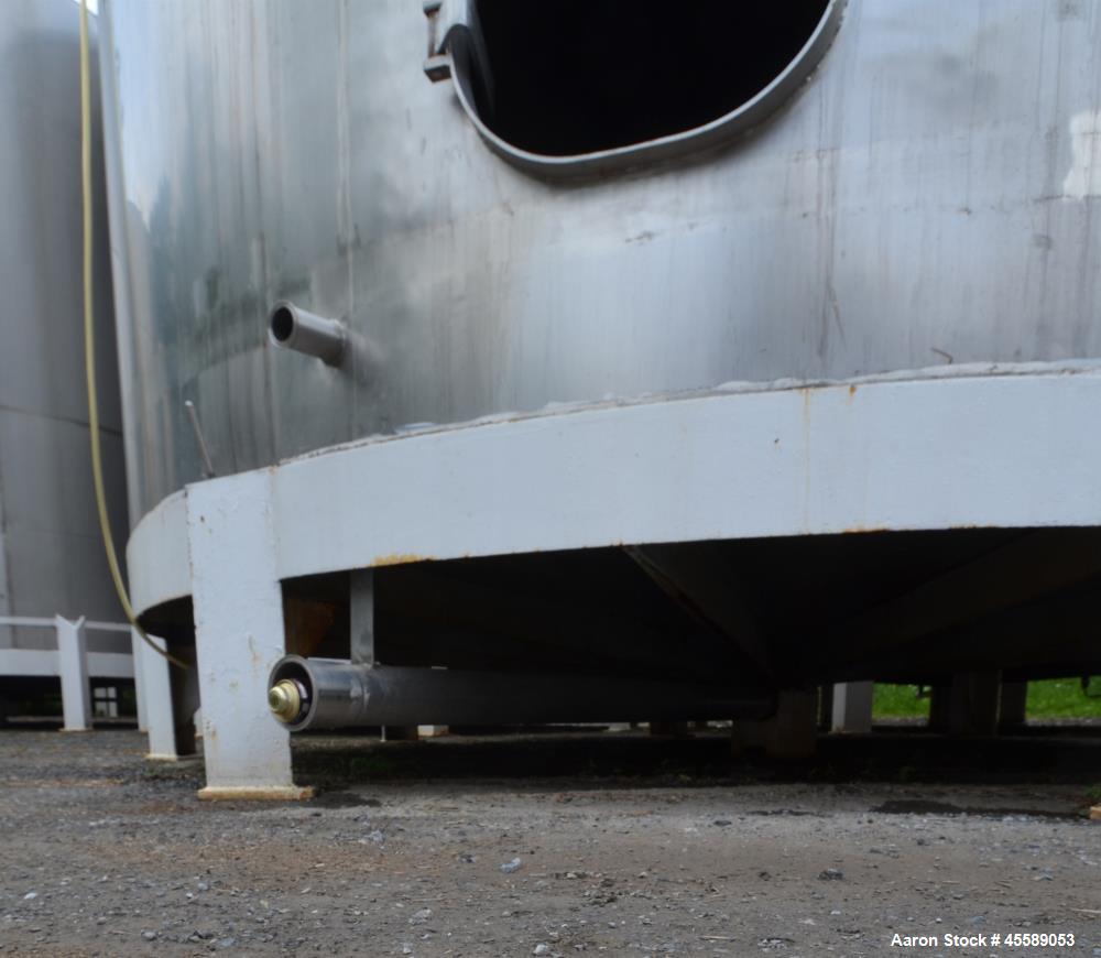 Used 16000 Gallon Douglas Brothers 304 Stainless Steel Vertical Tank