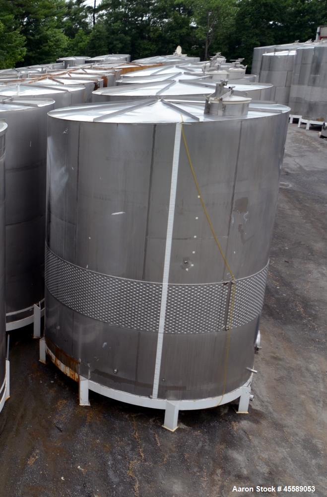 Used 16000 Gallon Douglas Brothers 304 Stainless Steel Vertical Tank