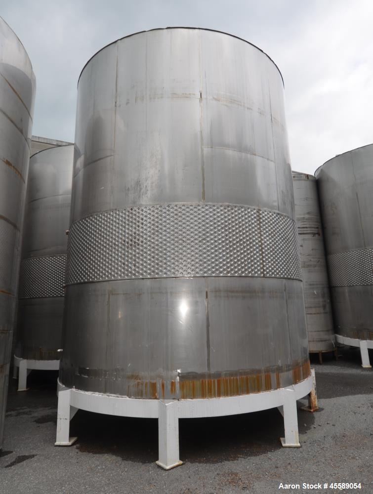 Used 16000 Gallon Douglas Brothers 304 Stainless Steel Vertical Tank