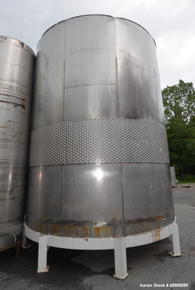 Used 16000 Gallon Douglas Brothers 304 Stainless Steel Vertical Tank