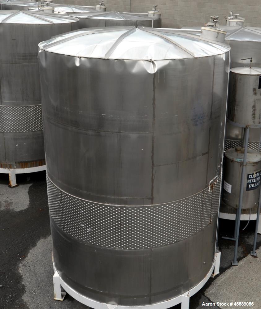 Used 16000 Gallon Douglas Brothers 304 Stainless Steel Vertical Tank
