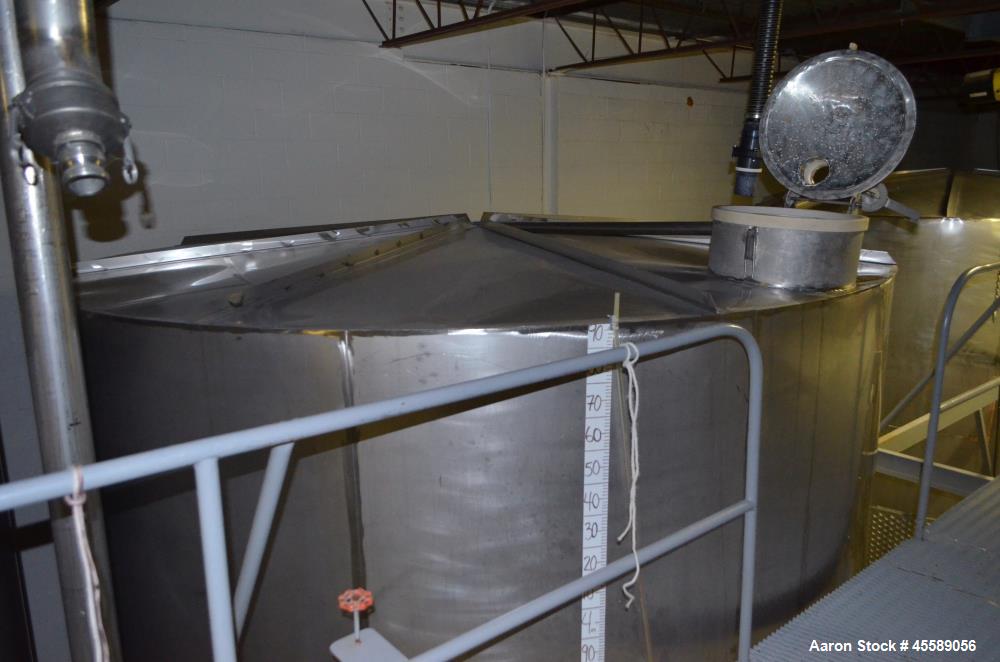 Used 16000 Gallon Douglas Brothers 304 Stainless Steel Vertical Tank