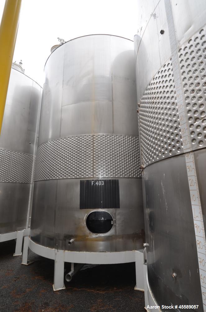 Used 16000 Gallon Douglas Brothers 304 Stainless Steel Vertical Tank