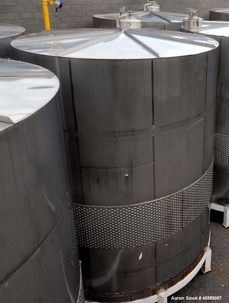 Used 16000 Gallon Douglas Brothers 304 Stainless Steel Vertical Tank