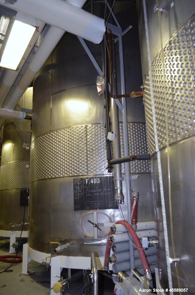 Used 16000 Gallon Douglas Brothers 304 Stainless Steel Vertical Tank