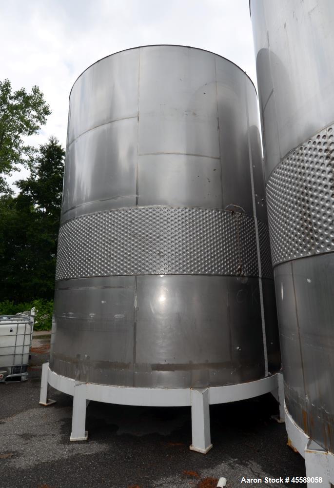Used 16000 Gallon Douglas Brothers 304 Stainless Steel Vertical Tank