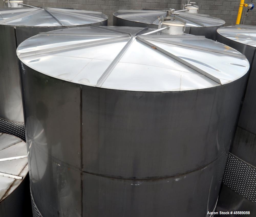 Used 16000 Gallon Douglas Brothers 304 Stainless Steel Vertical Tank