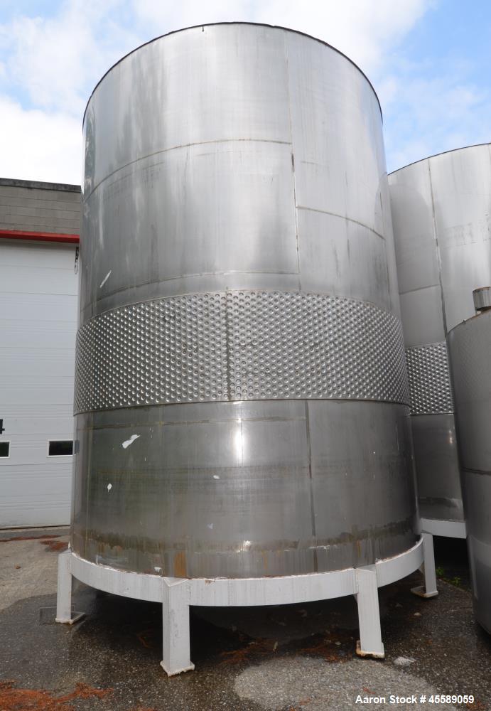 Used 16000 Gallon Douglas Brothers 304 Stainless Steel Vertical Tank