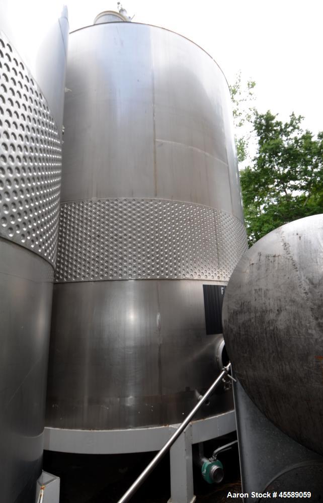 Used 16000 Gallon Douglas Brothers 304 Stainless Steel Vertical Tank