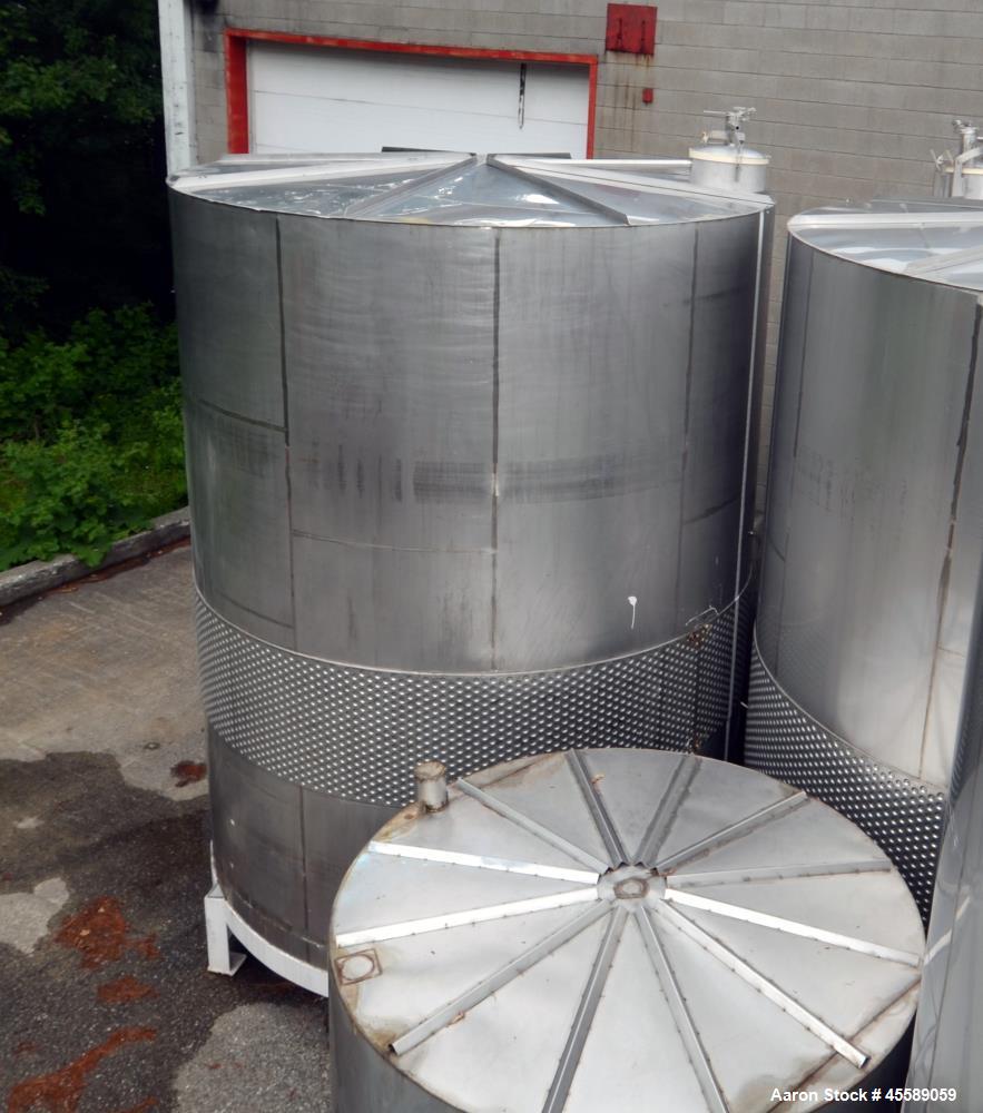 Used 16000 Gallon Douglas Brothers 304 Stainless Steel Vertical Tank