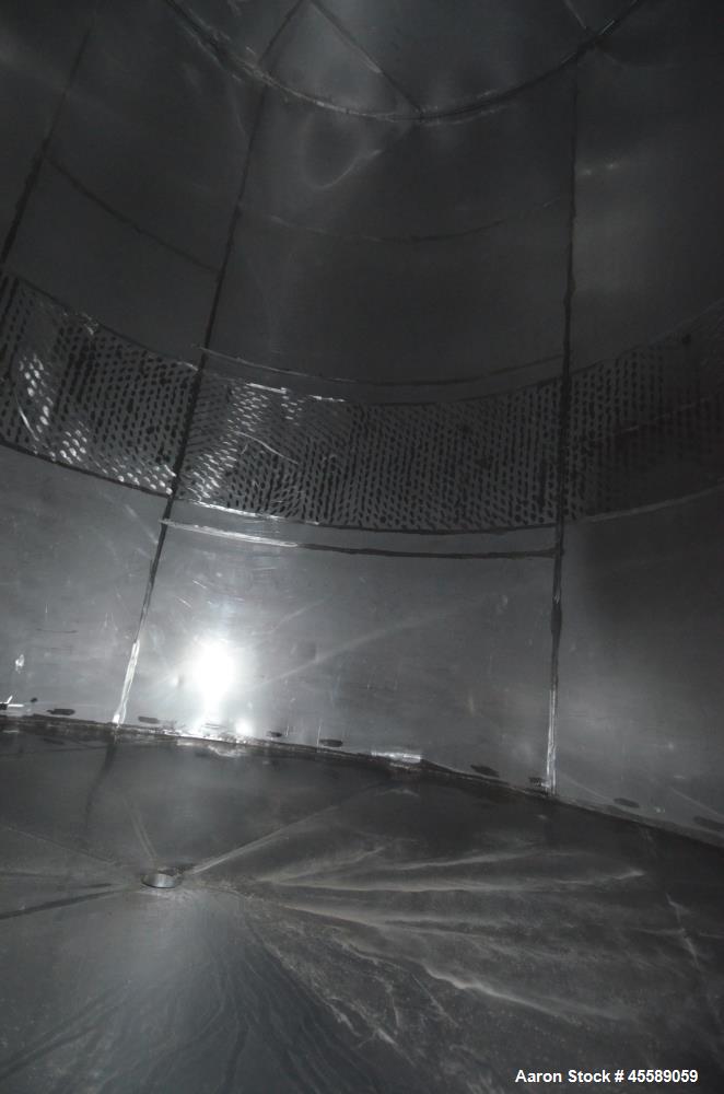 Used 16000 Gallon Douglas Brothers 304 Stainless Steel Vertical Tank