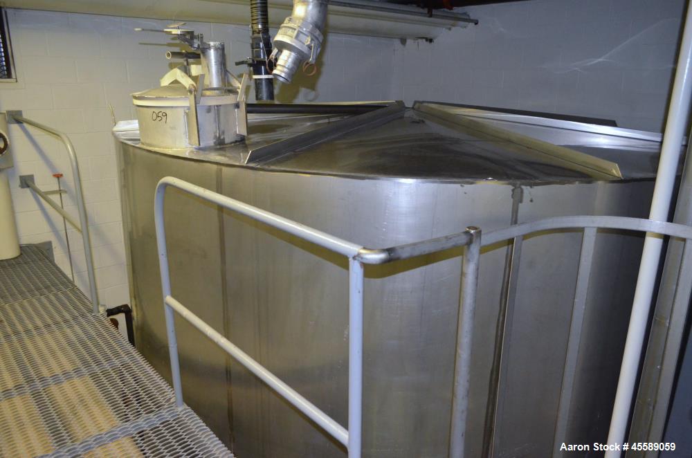 Used 16000 Gallon Douglas Brothers 304 Stainless Steel Vertical Tank