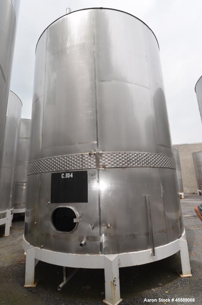 Used 15000 Gallon Douglas Brothers 304 Stainless Steel Vertical Tank