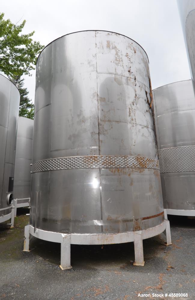 Used 15000 Gallon Douglas Brothers 304 Stainless Steel Vertical Tank