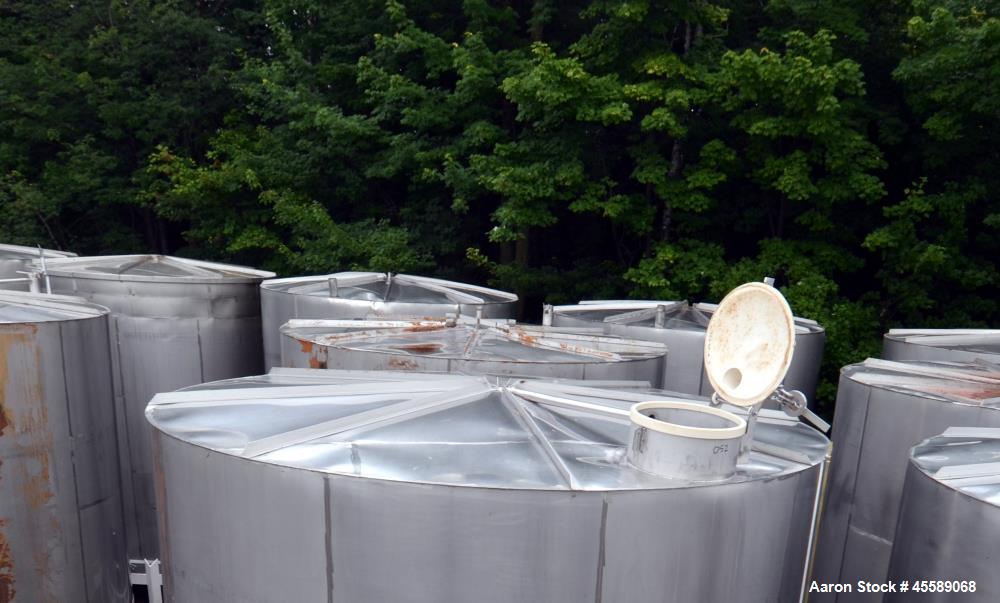 Used 15000 Gallon Douglas Brothers 304 Stainless Steel Vertical Tank