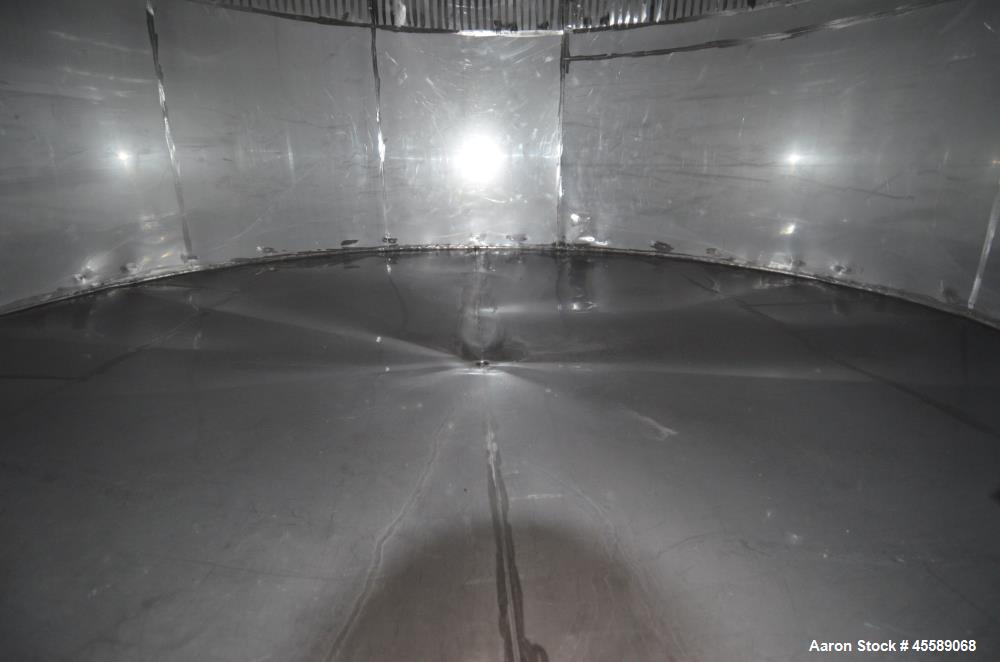 Used 15000 Gallon Douglas Brothers 304 Stainless Steel Vertical Tank